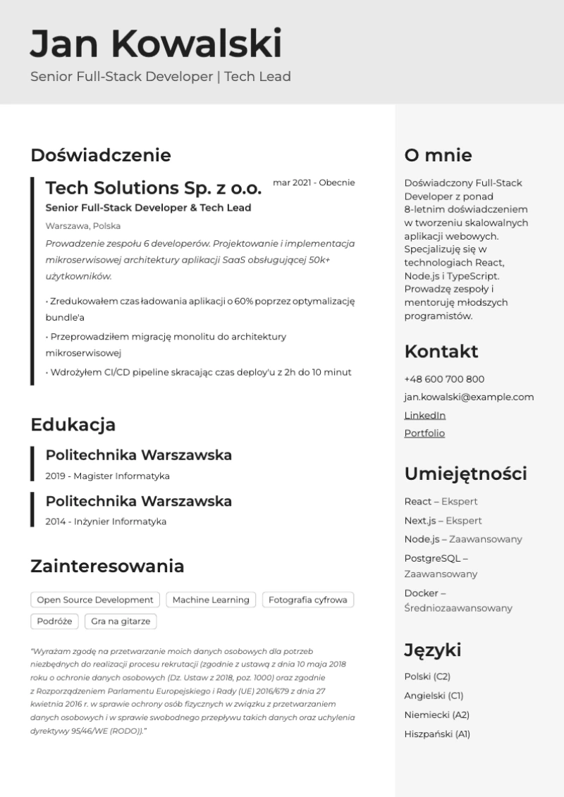 Minimal Classic detail preview